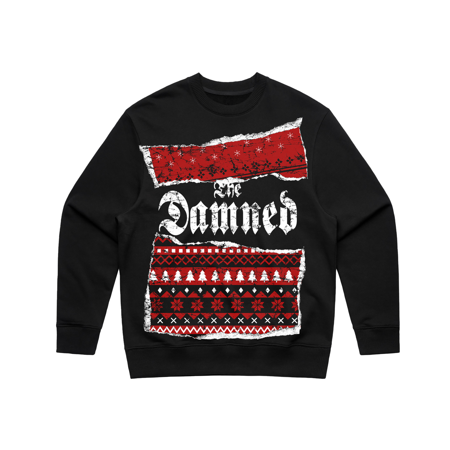 The Damned 2024 Christmas Black Crewneck