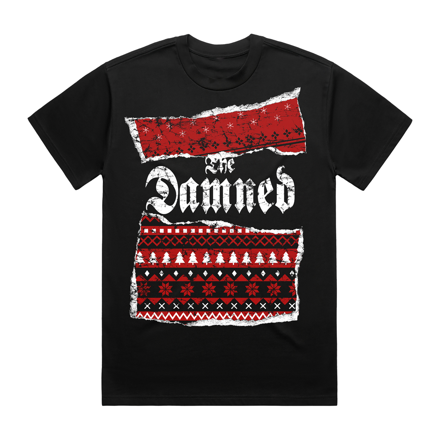 The Damned 2024 Christmas Black T-Shirt