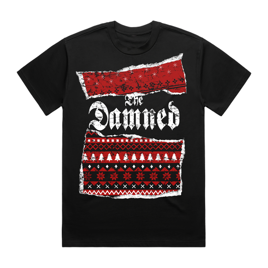 The Damned 2024 Christmas Black T-Shirt